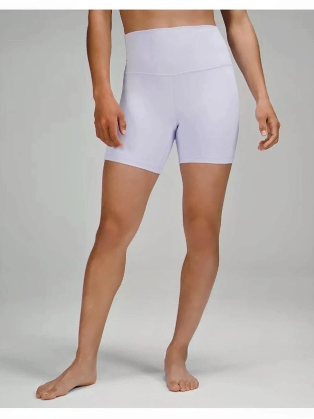 Lululemon Align High-Rise Short 6" Bike Shorts Pastel Blue size 6